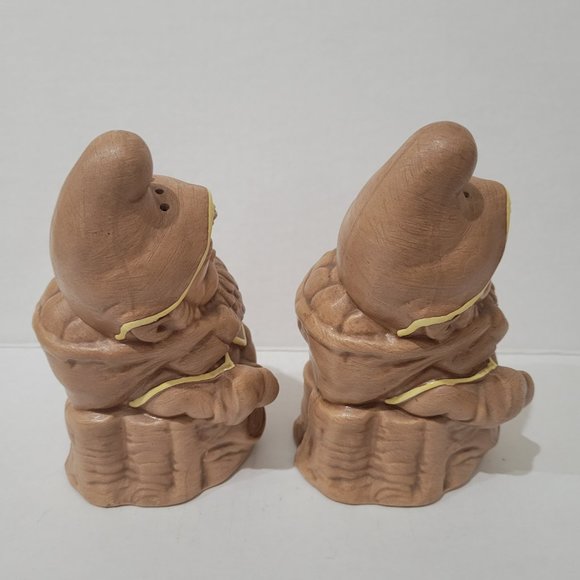 Vintage Twin Winton Garden Gnome Elf Salt & Pepper Shakers 6.25" Pixie 70's MCM - Picture 4 of 9
